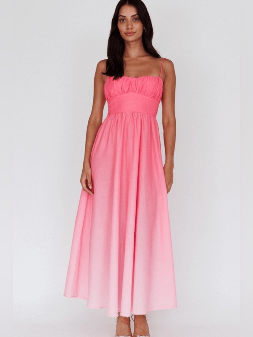 One and Only Wailea Sunset Ombre Maxi Dress - Pink